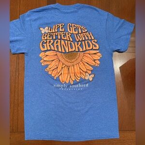Simply Southern Kids 'Life Gets Better With Grandkids' Blue Tee